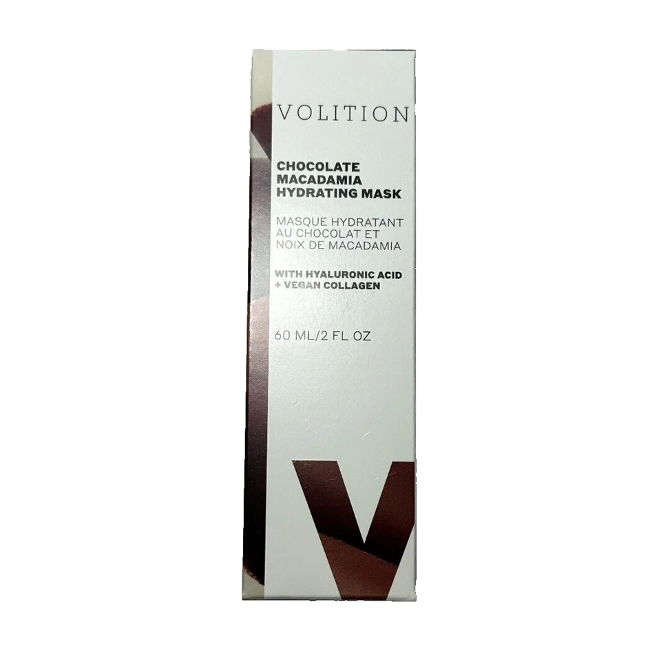 Mascarilla hidratante Volition chocolate macadamia ácido hialurónico 60 ml 2 fl oz Foto 1 de 4
