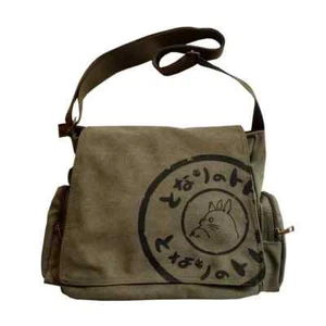 Canvas Handbag Large Capacity Crossbody Bag Cartoon Messenger Tote Bag - Picture 1 of 20