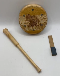 Llamada de fricción de pavo genuinamente artesanal amish con golpeador - Nuevo, sin usar - Madera - Imagen 1 de 12