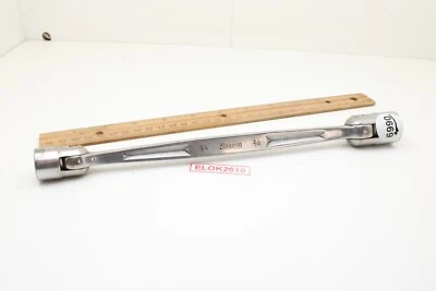 Snap-on FH2024B 5/8''x3/4'' 12 Point Double Flex Head Socket Wrench 11'' USA - Image 1 of 4