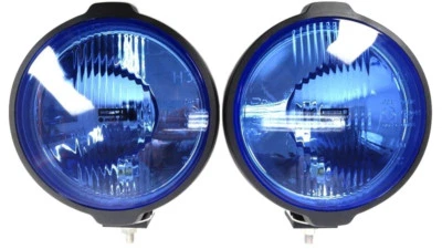 2x Blau rund ø183 H3 Fernscheinwerfer Fernlicht Zusatzscheinwerfer 12V 24V E20 - Bild 1 von 4