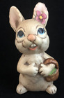 Vintage Hase Kaninchen Figur großäugig Baumwollschwanz Made in Korea