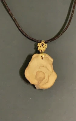 Colgante de madera de agar natural collar tejido ajustable Foto 1 de 4