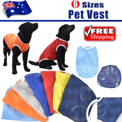 Puppy Vest Cat Clothes Pet Vest Dog T-shirts Pet Clothing Cute Breathable Mesh♧ - Image 1 of 4