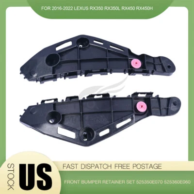 Juego de retenedor de cubierta de parachoques delantero para Lexus RX350 RX350L RX450h 2016-2022 diestro y derecho Foto 1 de 4