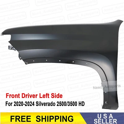 Fender For 2020-2024 Chevrolet Silverado 2500HD,3500 HD Primed Front Driver Side - Image 1 of 4