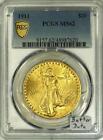 1911 Gold $20 Double Eagle PCGS MS-62; Better Date!