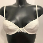 Triumph Romantic Emotion WHP Cream Bra 32A Underwired plunge foam lined cups