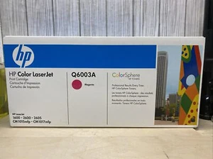 HP Q6003A 124A Magenta Toner LaserJet 1600 2600 2605 CM1015 1017 Sealed - Picture 1 of 4