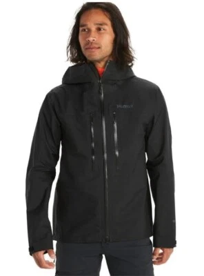 Marmot Kessler Gore-Tex 3L Jacket Men’s Large L Black Rain Snowboard Ski NEW - Image 1 of 4
