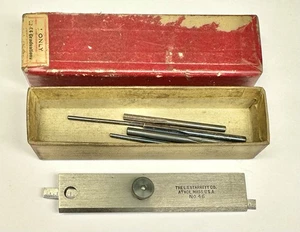 Vintage Starrett Tiefenmesser 46-A Lineal Antik USA Maschinist Präzisionswerkzeug Matrize - Bild 1 von 4