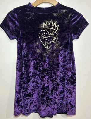 Disney Store Girls Descendants Velvet Purple Dress Size 7/8 - Image 1 of 4