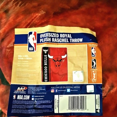 Manta polar de felpa real de la NBA Chicago Bulls 60 x 80 noroeste ¡NUEVA! Foto 1 de 2