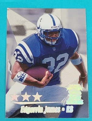 1999  Topps Stars Three Star #8 Edgerrin James Ind. Colts Football Card Y4 - Image 1 of 2