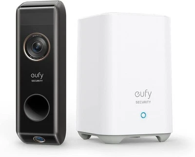 eufy Security E8213381 Video-Türklingel Dual-Kamera 2K HDR Paketerkennung WLAN b - Bild 1 von 4