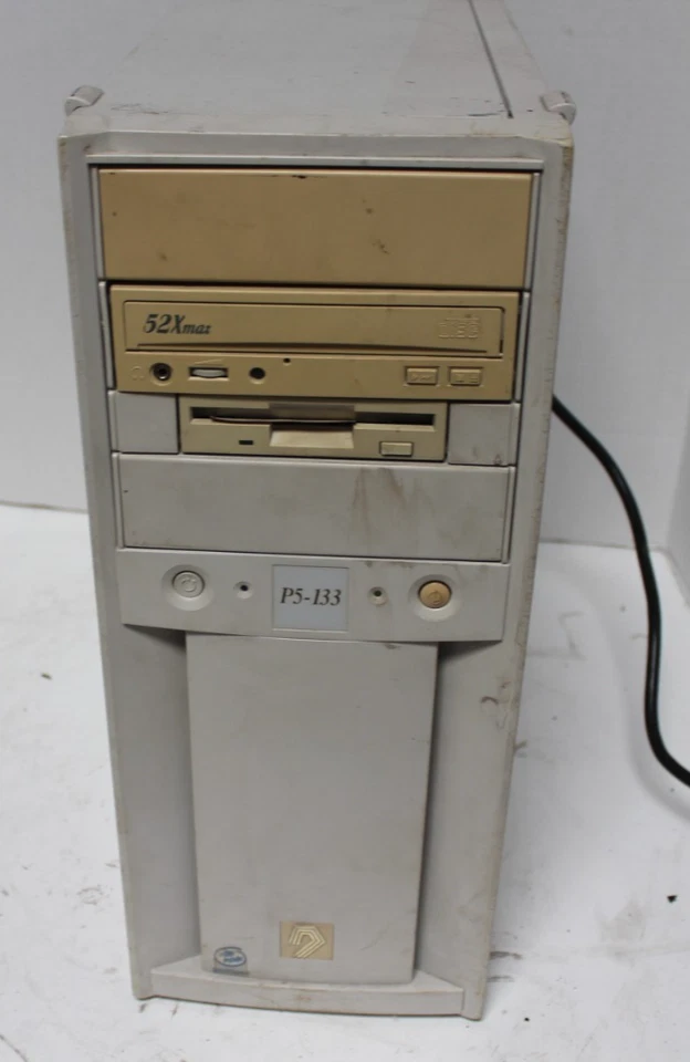 Vintage Gateway 2000 P5-133 Beige Full Tower w/ PSU Floppy and DVD drive 540MB - Image 1 of 4