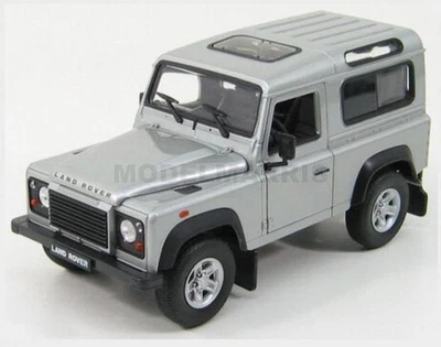 WELLY WE22498S LAND ROVER - LAND DEFENDER 90 1984 - SILVER - 1/24 - Immagine 1 di 2
