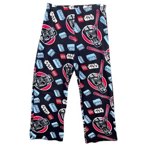 Boys LEGO Star Wars Darkside Darth Vader Flannel Pajama PJ Pants Youth Sz 14/16 - Picture 1 of 3