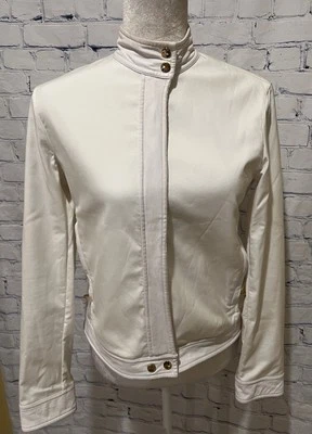 Ralph Lauren Golf Women's Jacket White Zip Up Zippered Pockets Medium - Image 1 of 4