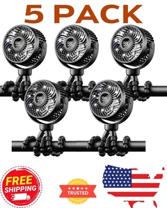 5 Pack Wholesale Lot Bulk Portable Baby Stroller Fan,360° Rotation, Night Light, - Picture 1 of 6