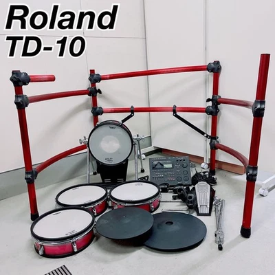 Roland TD-10 Electronic Drum Set with KD-120, PD-120, CY-12H, CY-15R, FD-7 - Image 1 of 4