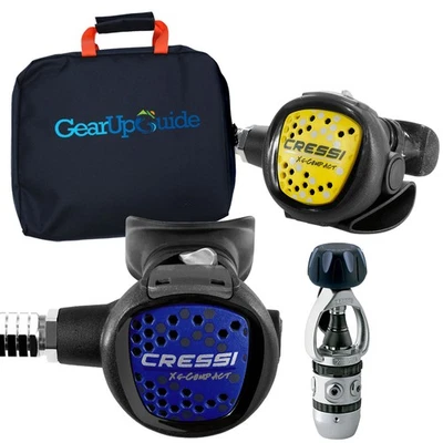 Juego de regulador de buceo compacto Cressi AC2 con bolsa de regulación de guía de engranajes Foto 1 de 4