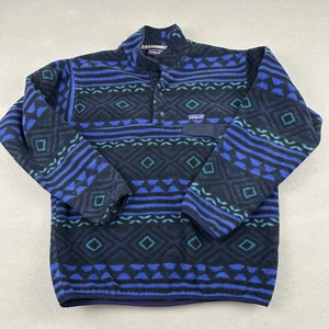 Suéter Pullover Patagonia Synchilla Snap-T Para Hombre Mediano Polar Azteca Geométrico M - Imagen 1 de 8