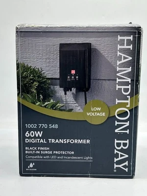 Transformador de iluminación de paisaje Hampton Bay de bajo voltaje de 60 vatios con anochecer a amanecer Foto 1 de 4