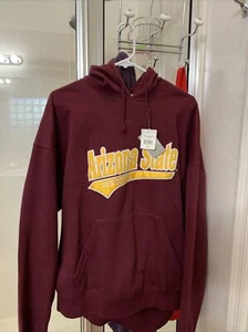 Arizona State Hoodie Adult XL Sweatshirt Burgundy Pullover Sweater Sun Devil - Picture 1 of 5
