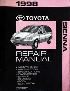 1998 Toyota Sienna Van Factory Service Manual Original Shop Repair Book - Picture 1 of 4