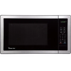 Magic Chef 1.1 cu. ft. Countertop Microwave with Digital Touch Stainless Steel - Picture 1 of 6