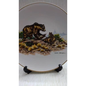 Clark Bronson Animal Plate Set Of 5 W/ Storage Bag Decorator Collection LE 9.5" - Picture 1 of 12