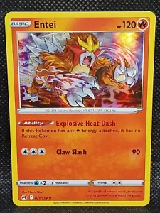 Pokemon : SWSH CROWN ZENITH ENTEI 021/159 RARE HOLO - Picture 1 of 1