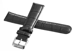 Invicta Womens 20mm x 18mm Black Patent Leather Silver Buckle Watch Band - Picture 1 of 3