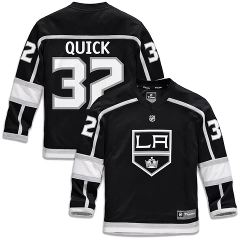 Fanatics Kids' Youth LA Los Angeles Kings Jonathan Quick Replica Home Jersey NWT Cover