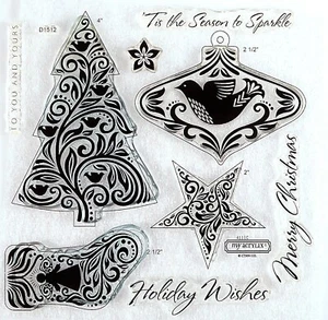 Close to My Heart CTMH Holiday Wishes CC1015 Cricut Art Philosoph Stamp Set #13a - Picture 1 of 2