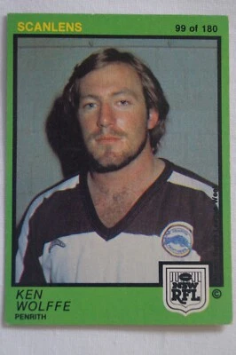 NRL Rugby League Vintage 1982 Scanlens Card Penrith Panthers Ken Wolffe - image 1 of 4