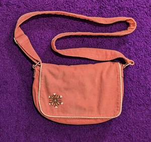 Pink Corduroy Shoulder Bag With Embroidery & Sequin Detail - Picture 1 of 9