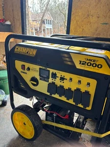 Champion 12,000 watt electric start portable generator - Picture 1 of 6