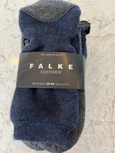 Falke Women's Cosy Shoe Slipper Socks, Dark Blue, Size 39/40, Brand New - Picture 1 of 5