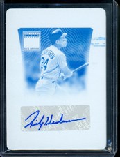 2022 Panini National Treasures Rickey Henderson Hall of Fame Printing Plate Auto