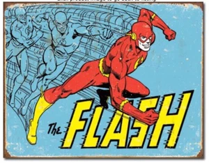 Letrero de lata de metal The Flash DC Comics superhéroe casa bar tienda decoración de pared #1959 - Imagen 1 de 1