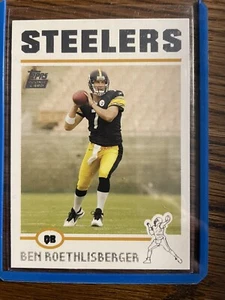 2004 tarjeta de novato Topps Ben Roethlisberger Pittsburgh Steelers #311 radiocontrol futuro corte - Imagen 1 de 2
