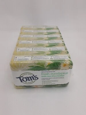 6 Bars Tom's Soap - Fresh Eucalyptus With Raw Shea Butter L1 - Image 1 of 2