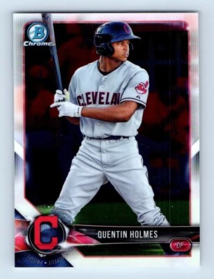 2018 Bowman Chrome Prospects Quentin Holmes Cleveland Indians #BCP88 - Image 1 of 2