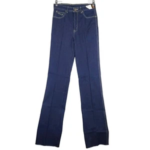 Vintage Concorde 83 Jeans Straight Leg High Waist Dark Wash Denim 30 Unhemmed - Bild 1 von 12