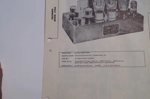 Amplificador de audio de tubo vintage SAMS Photofacts 1953 GROMMES modelo 215BA - Imagen 1 de 2