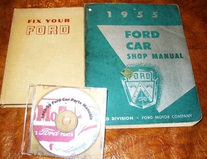 1955 55 Ford Service Shop Repair Manual OEM Factory 3 Vol Books all Car Models - Picture 1 of 6