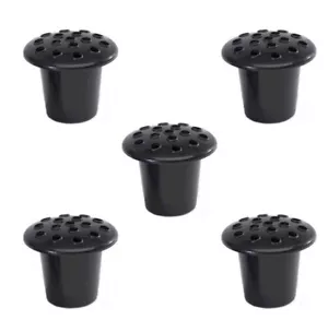 PACK OF 5 Grave Pots | Memorial Grave Vase with Lids | Cemetery Flower Pots - Picture 1 of 2