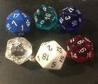 20 Sided  Dice Assortment, 6 Assorted Pieces
